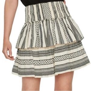 Vera Moda smocked layered mini skirt